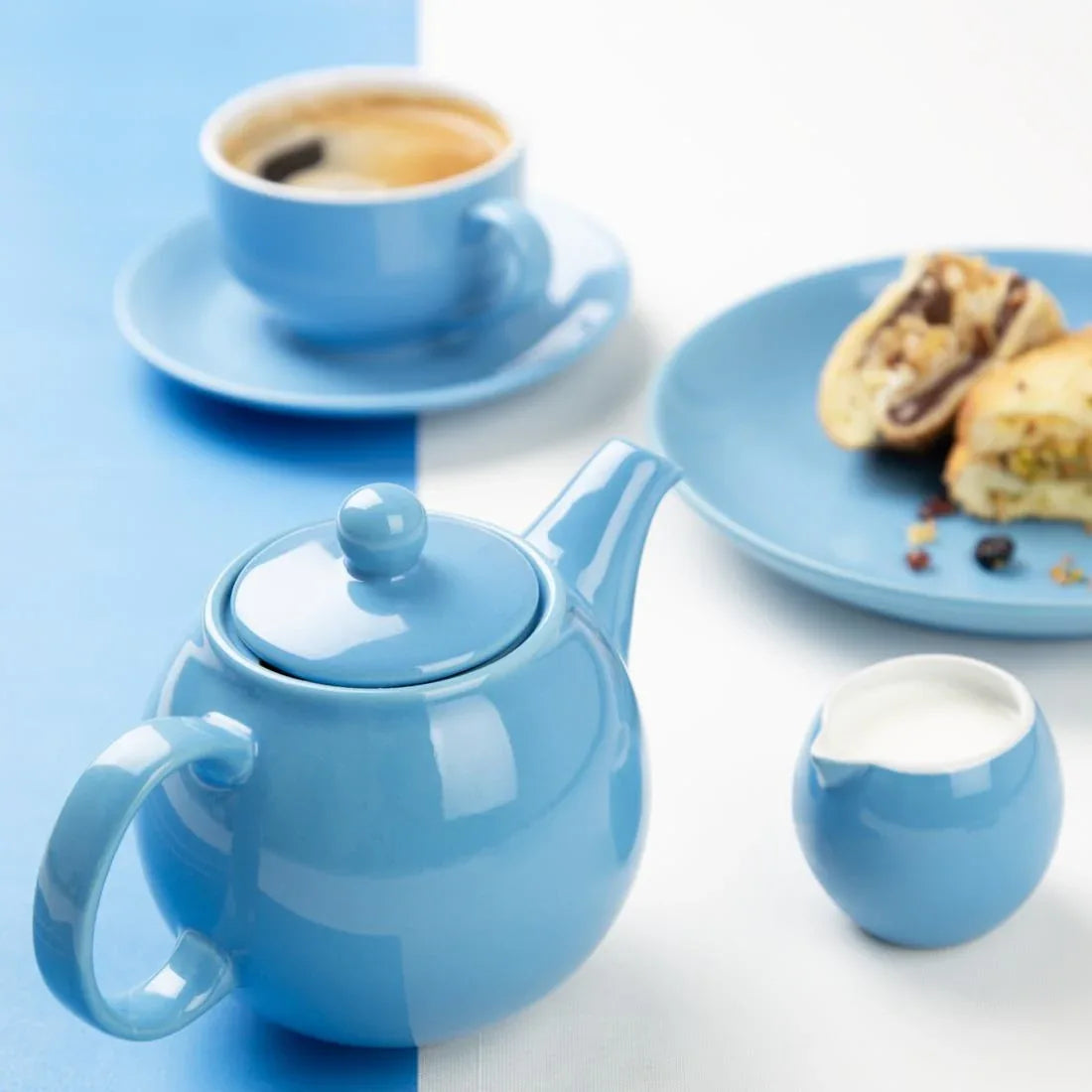 HX798 Olympia Café Teapot Blue - 450ml (Box 2)