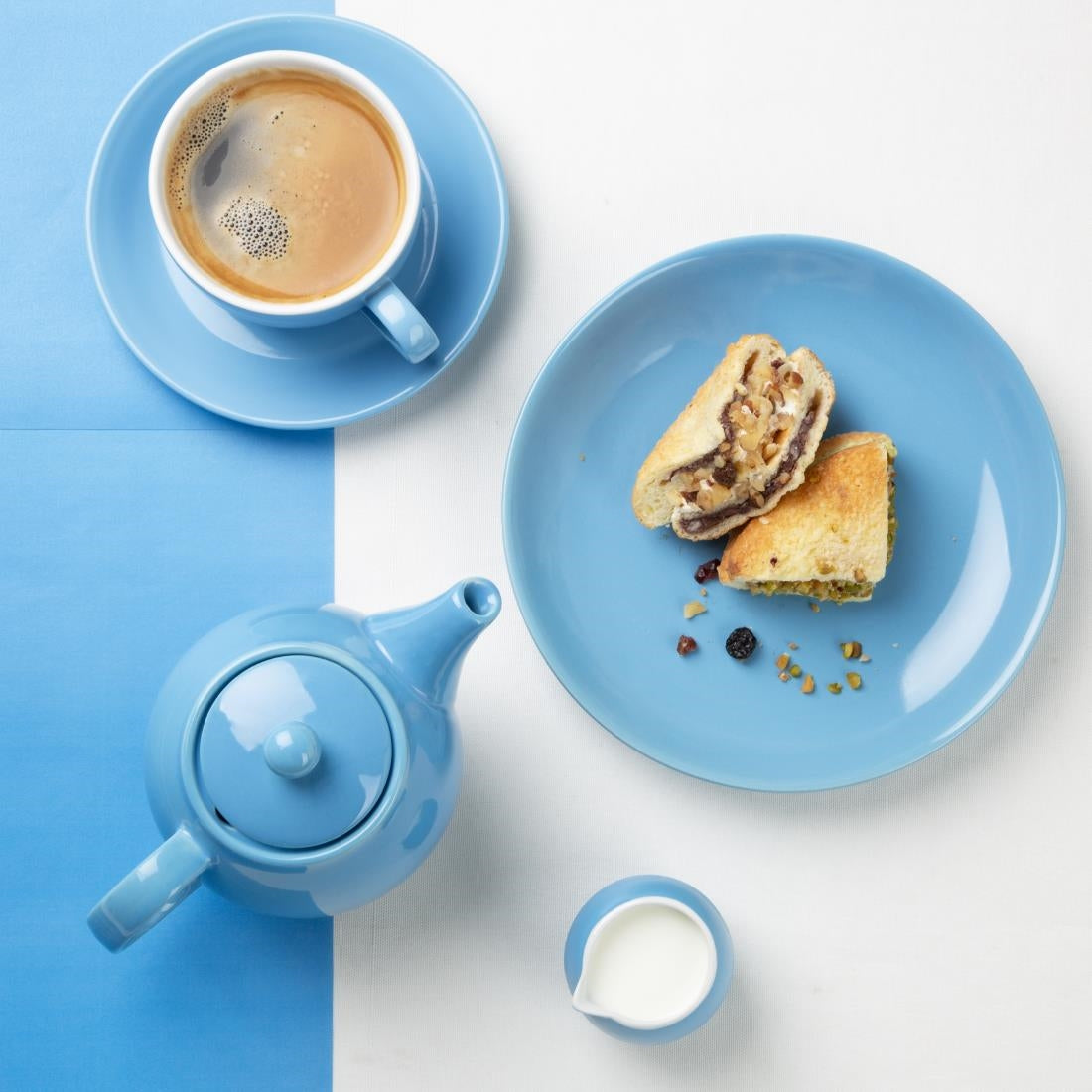 HX798 Olympia Café Teapot Blue - 450ml (Box 2)