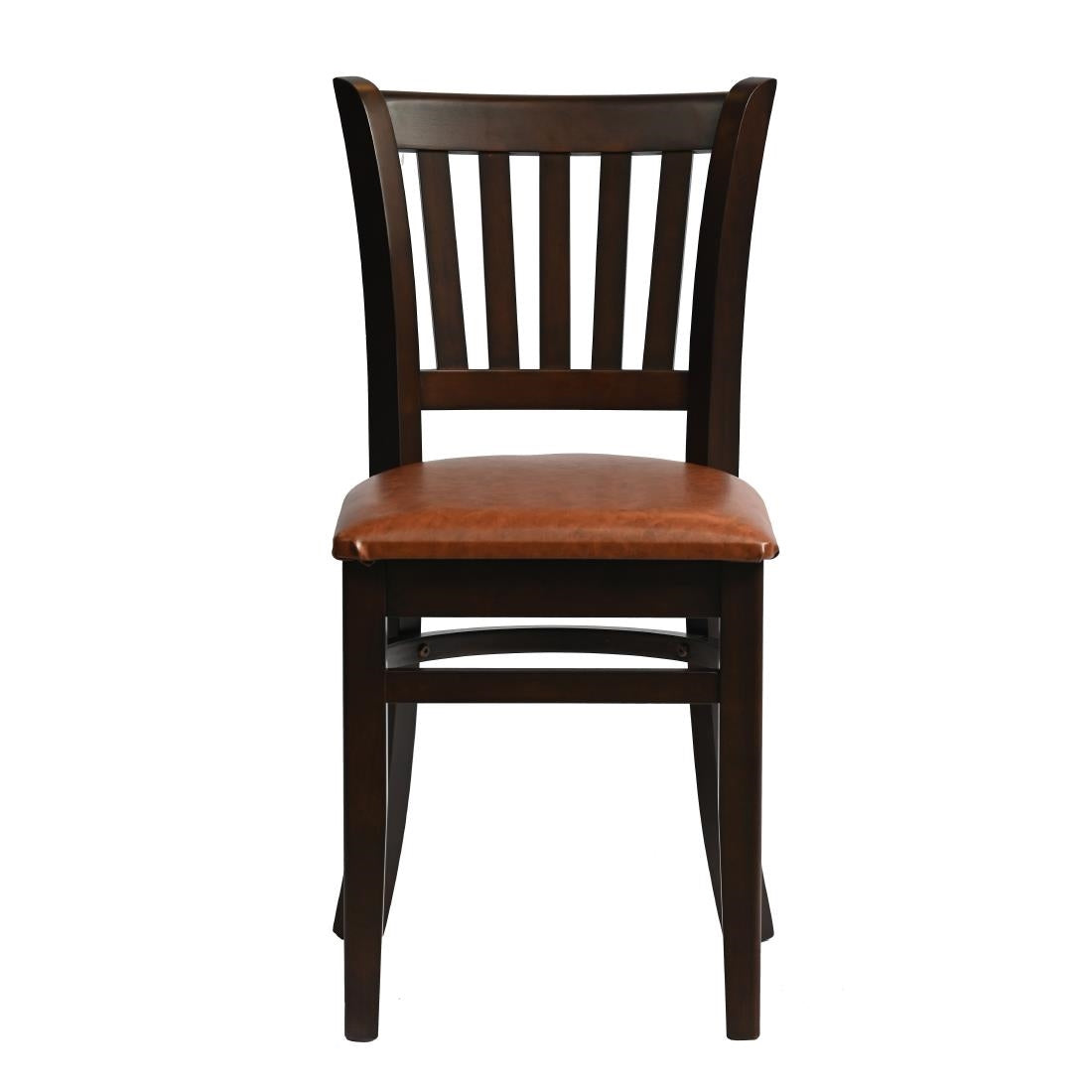 HX801 Manhattan Dining Chair in Dark Walnut with Bison Tan Seat (Pack of 2)