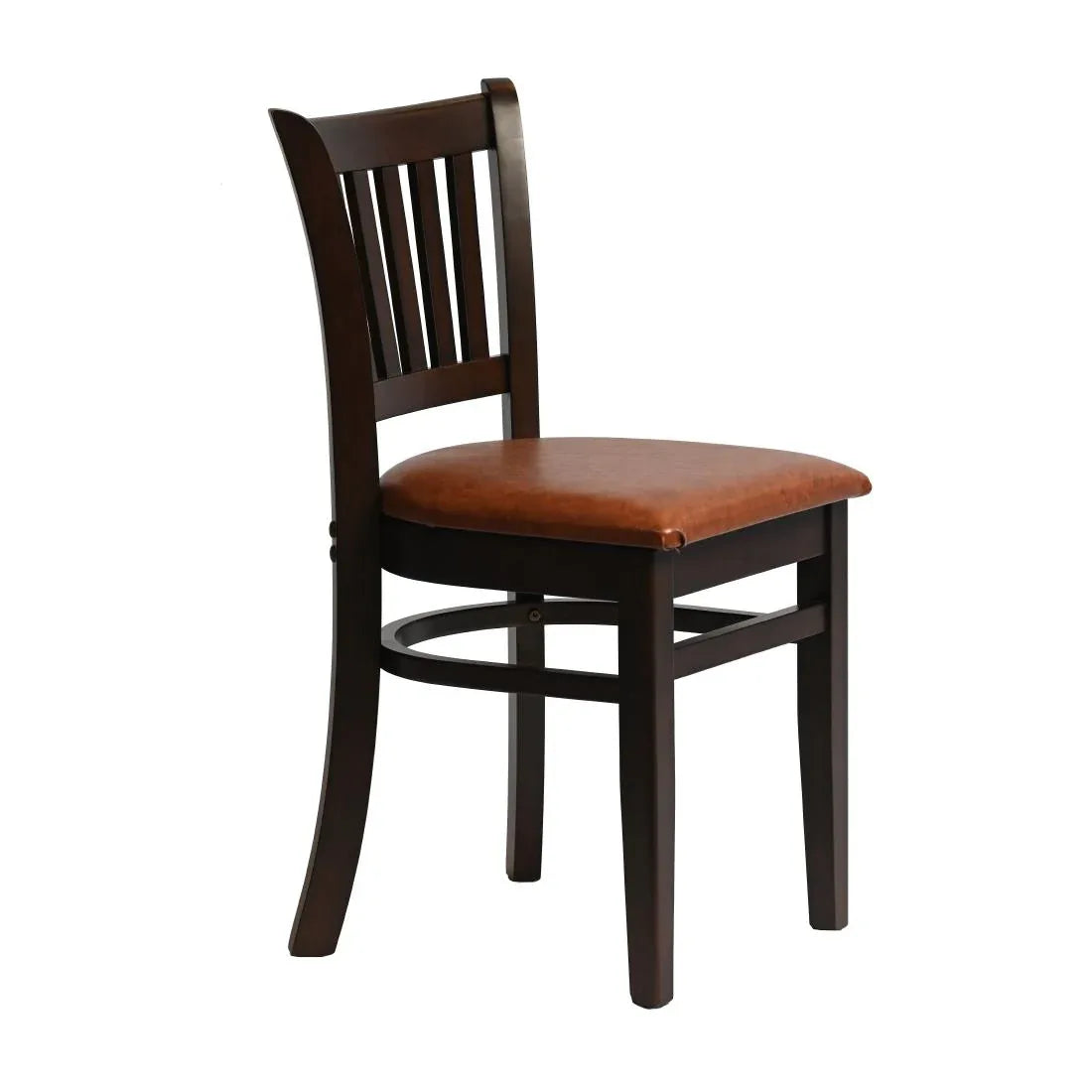 HX801 Manhattan Dining Chair in Dark Walnut with Bison Tan Seat (Pack of 2)