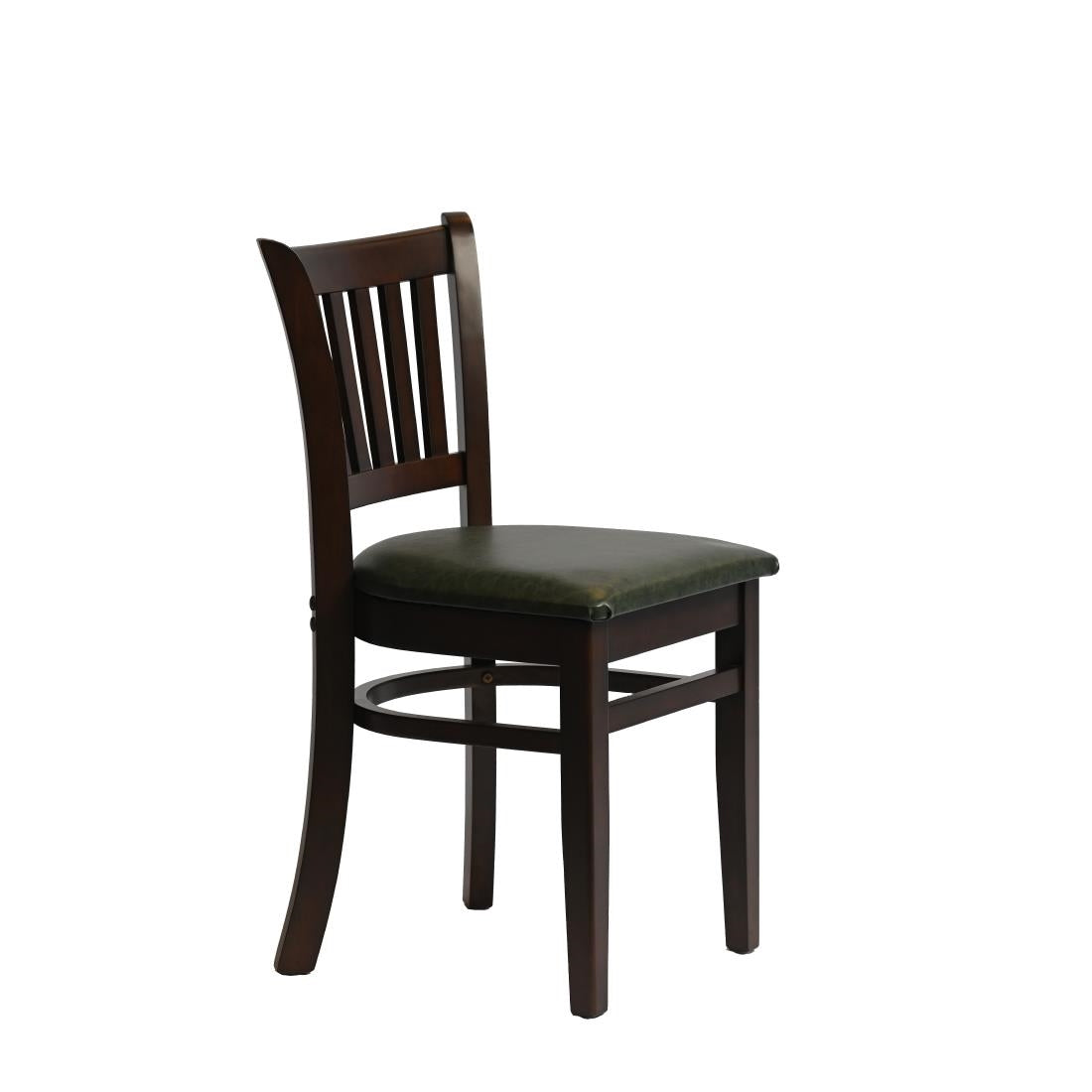HX803 Manhattan Dining Chair in Dark Walnut with Bison Cedar Seat (Pack of 2)