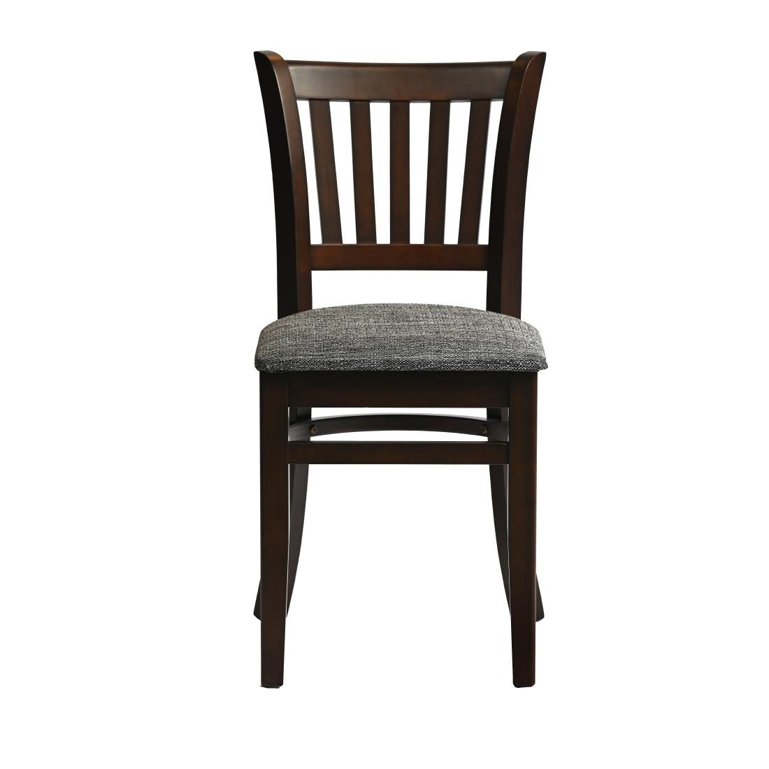 HX804 Manhattan Dining Chair in Dark Walnut with Shetland Smoke Seat (Pack of 2)