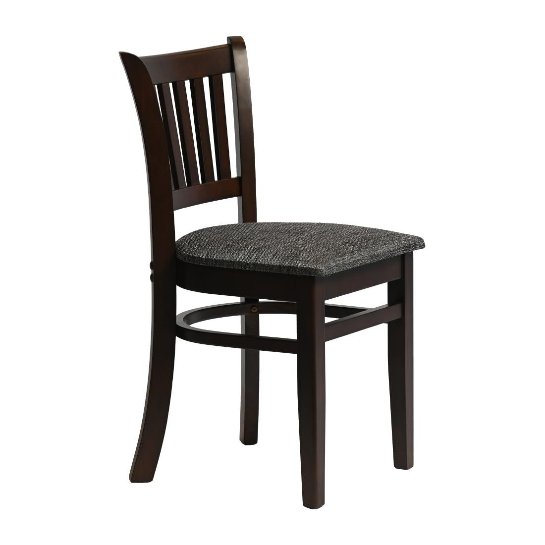 HX804 Manhattan Dining Chair in Dark Walnut with Shetland Smoke Seat (Pack of 2)