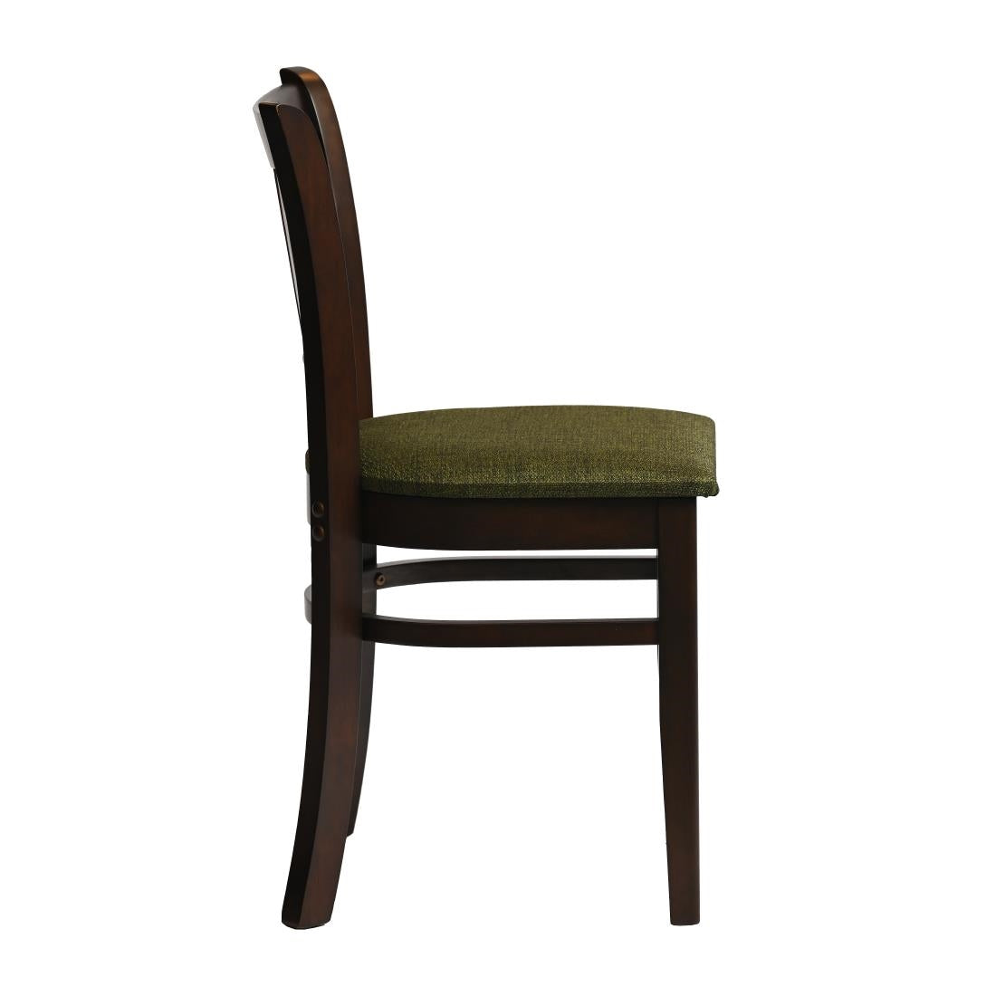HX805 Manhattan Dining Chair in Dark Walnut with Shetland Forest Seat (Pack of 2)