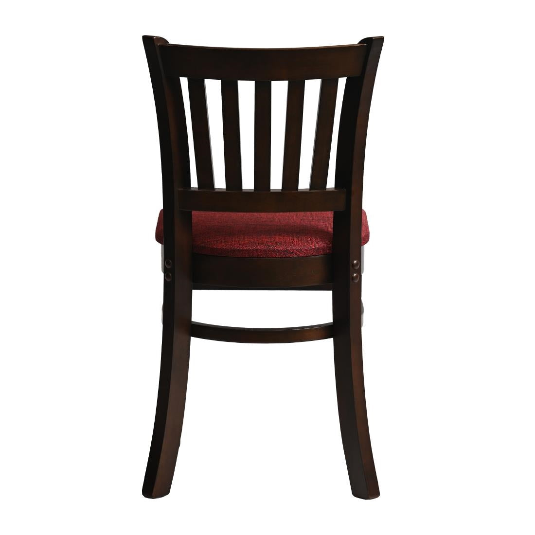 HX806 Manhattan Dining Chair in Dark Walnut with Shetland Scarlett Seat (Pack of 2)