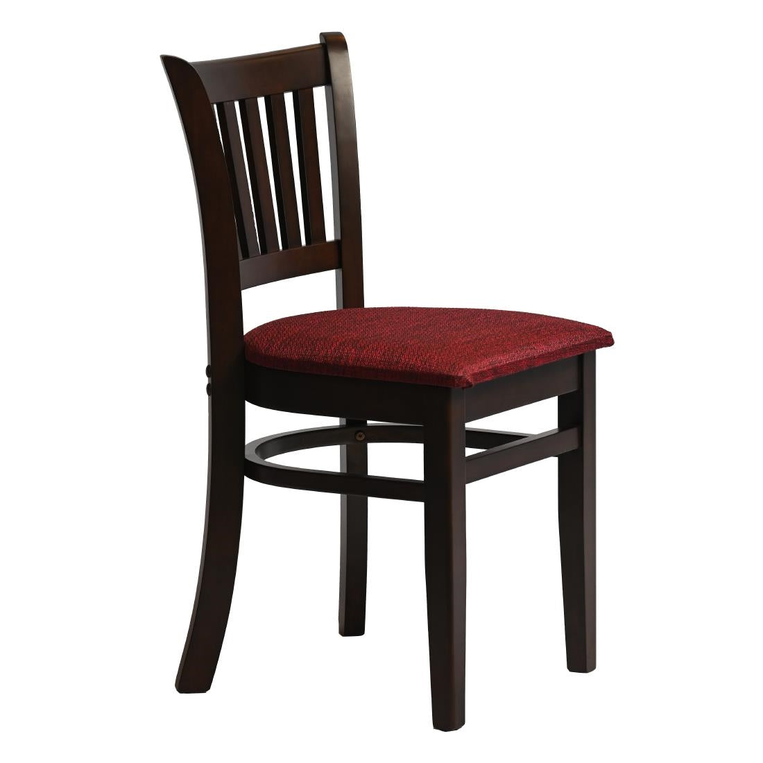 HX806 Manhattan Dining Chair in Dark Walnut with Shetland Scarlett Seat (Pack of 2)