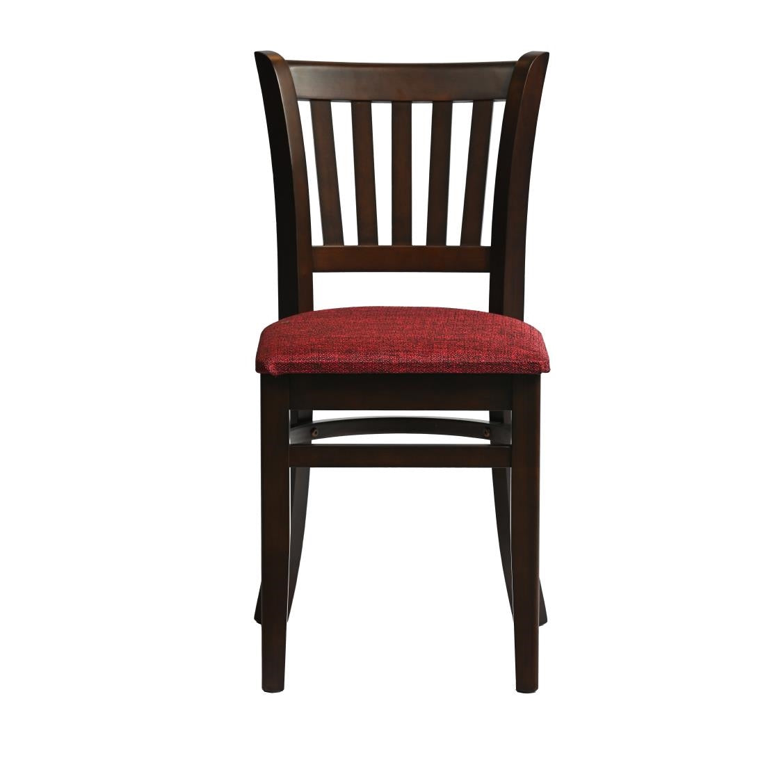 HX806 Manhattan Dining Chair in Dark Walnut with Shetland Scarlett Seat (Pack of 2)