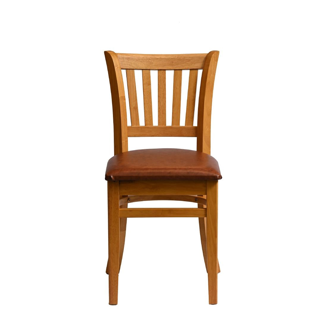 HX808 Manhattan Dining Chair in Soft Oak with Bison Tan Seat (Pack of 2)