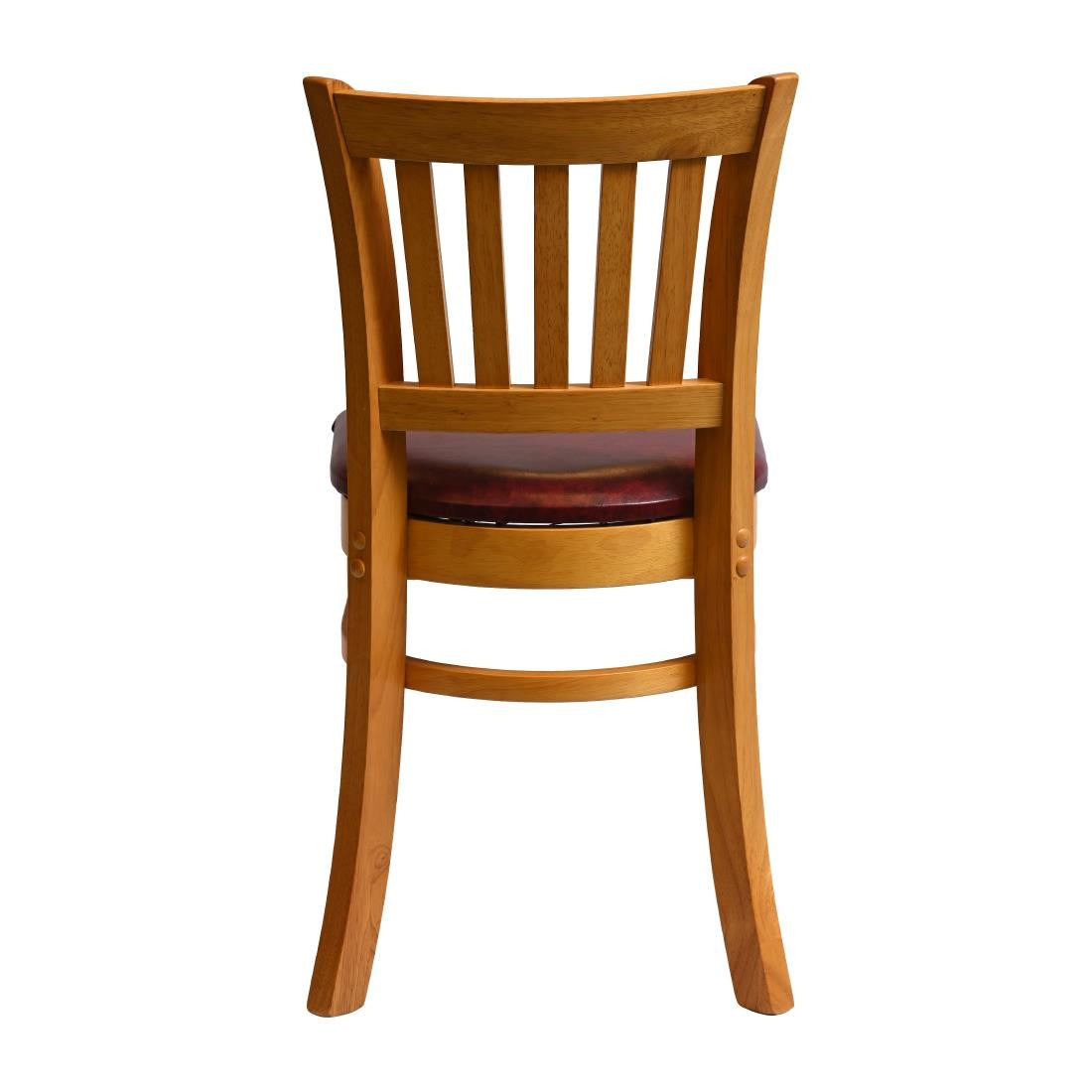 HX809 Manhattan Dining Chair in Soft Oak with Bison Bordeaux Seat (Pack of 2)