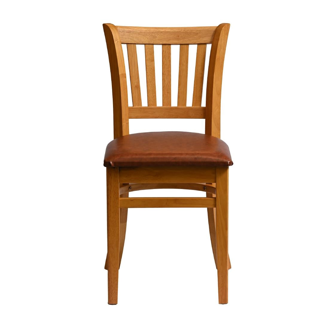 HX809 Manhattan Dining Chair in Soft Oak with Bison Bordeaux Seat (Pack of 2)