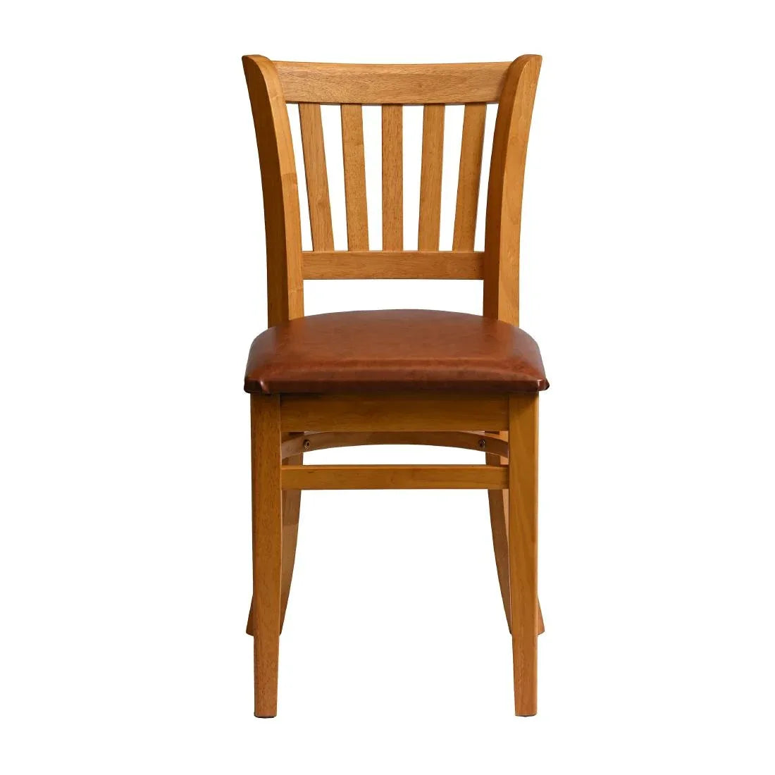 HX809 Manhattan Dining Chair in Soft Oak with Bison Bordeaux Seat (Pack of 2)