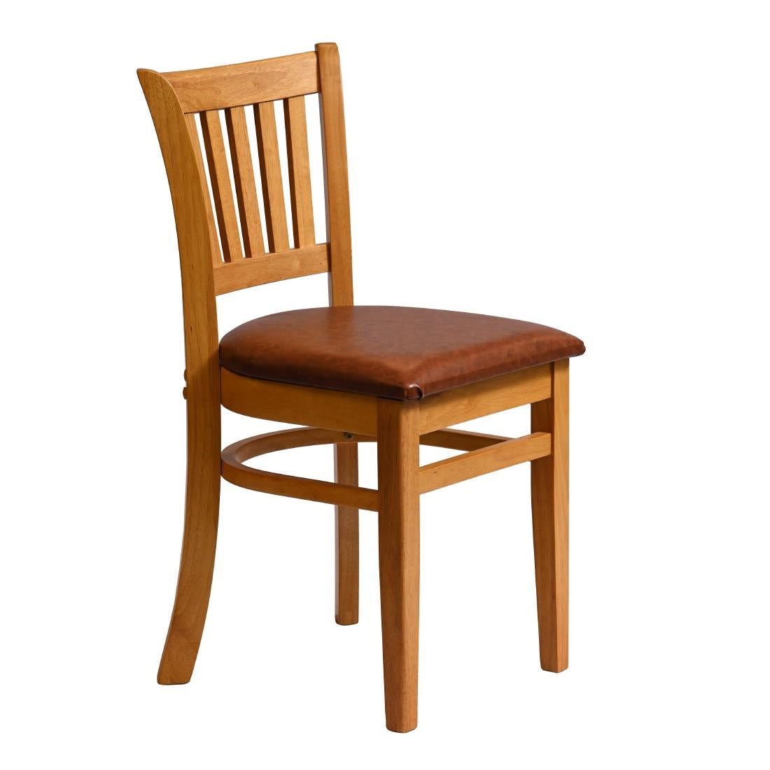 HX809 Manhattan Dining Chair in Soft Oak with Bison Bordeaux Seat (Pack of 2)