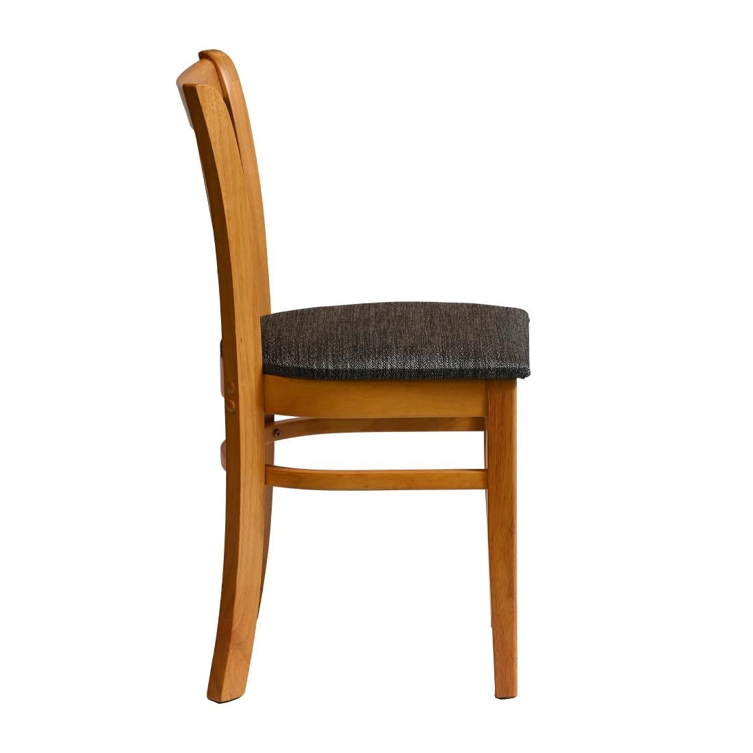 HX811 Manhattan Dining Chair in Soft Oak with Shetland Smoke Seat (Pack of 2)