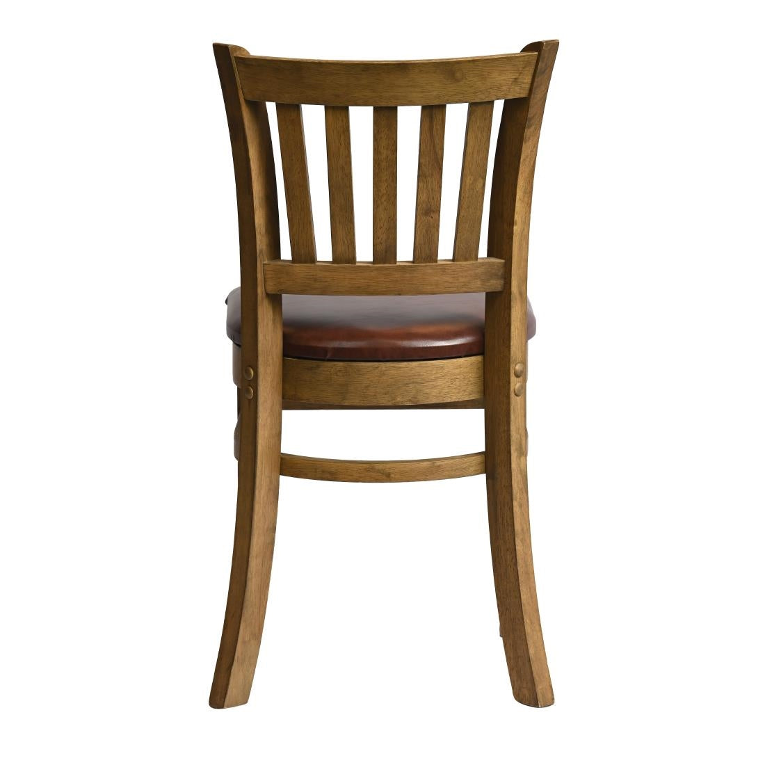 HX814 Manhattan Dining Chair in Weathered Oak with Bison Espresso Seat (Pack of 2)
