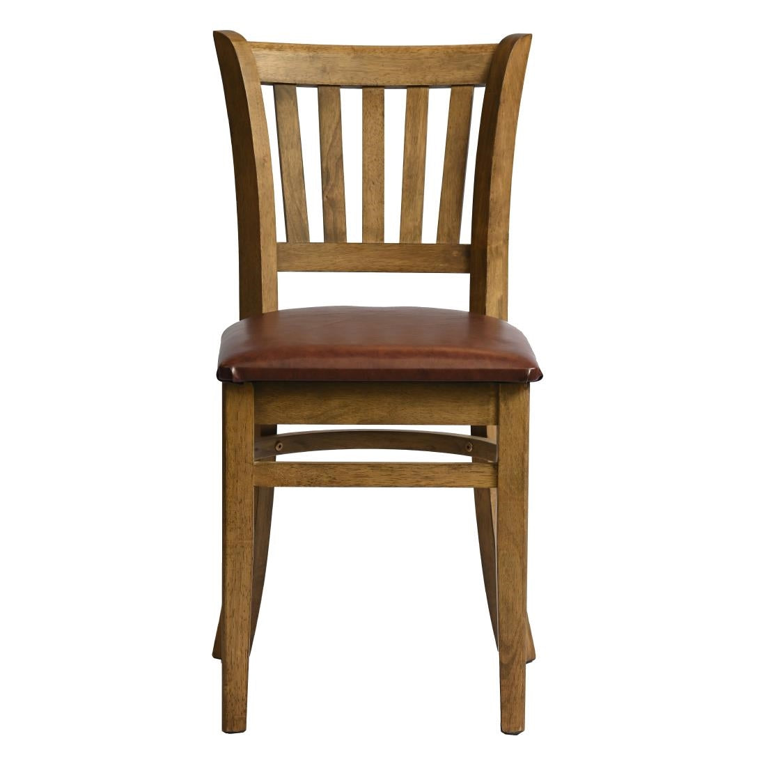 HX814 Manhattan Dining Chair in Weathered Oak with Bison Espresso Seat (Pack of 2)