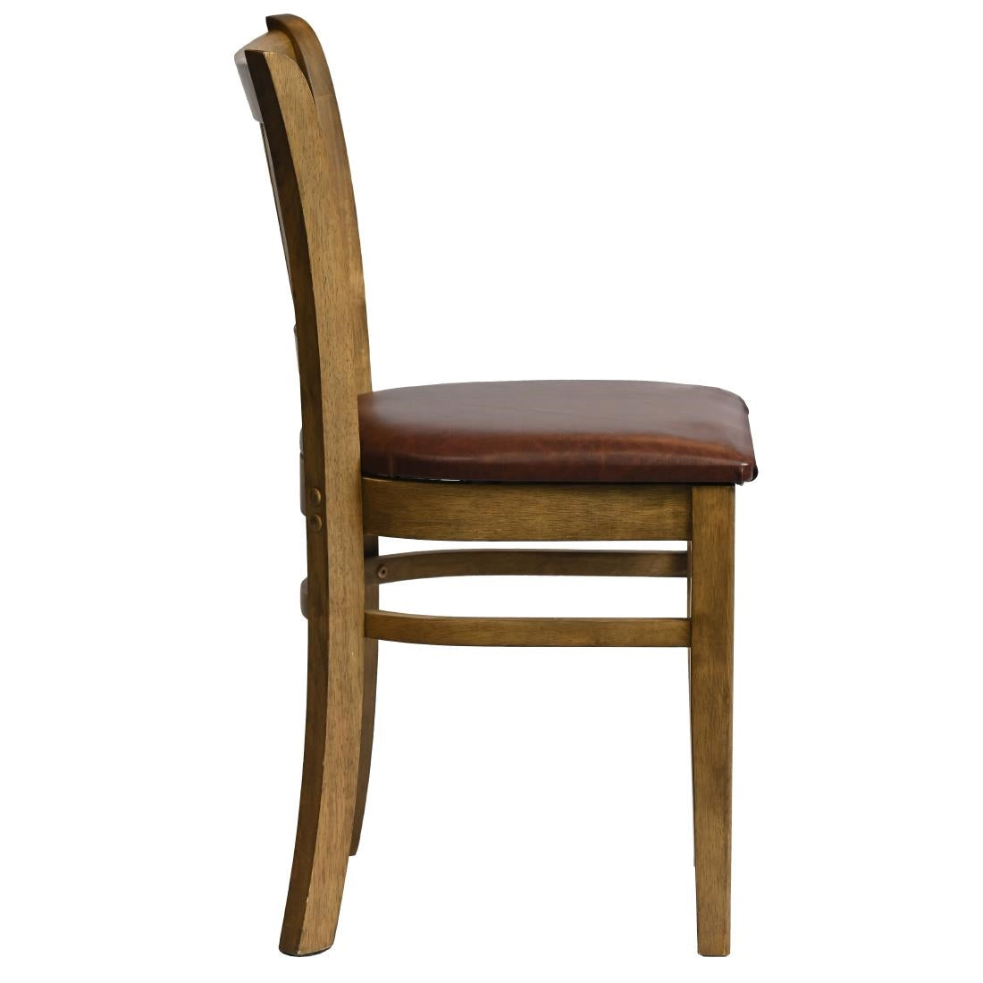 HX814 Manhattan Dining Chair in Weathered Oak with Bison Espresso Seat (Pack of 2)