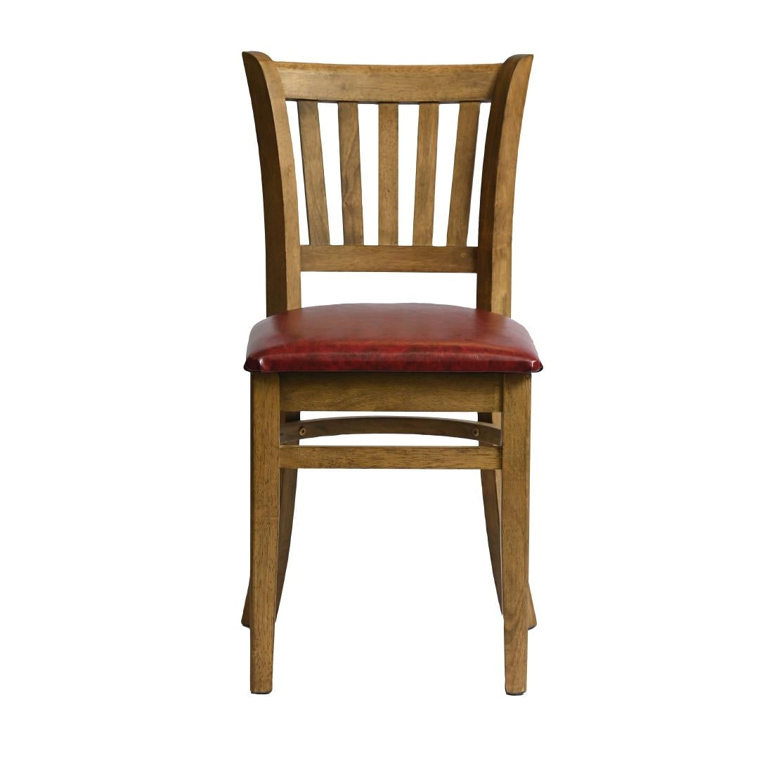 HX816 Manhattan Dining Chair in Weathered Oak with Bison Bordeaux Seat (Pack of 2)