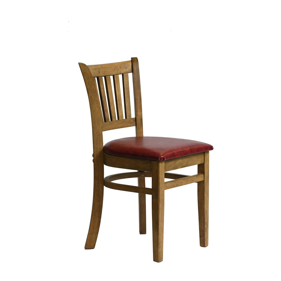 HX816 Manhattan Dining Chair in Weathered Oak with Bison Bordeaux Seat (Pack of 2)