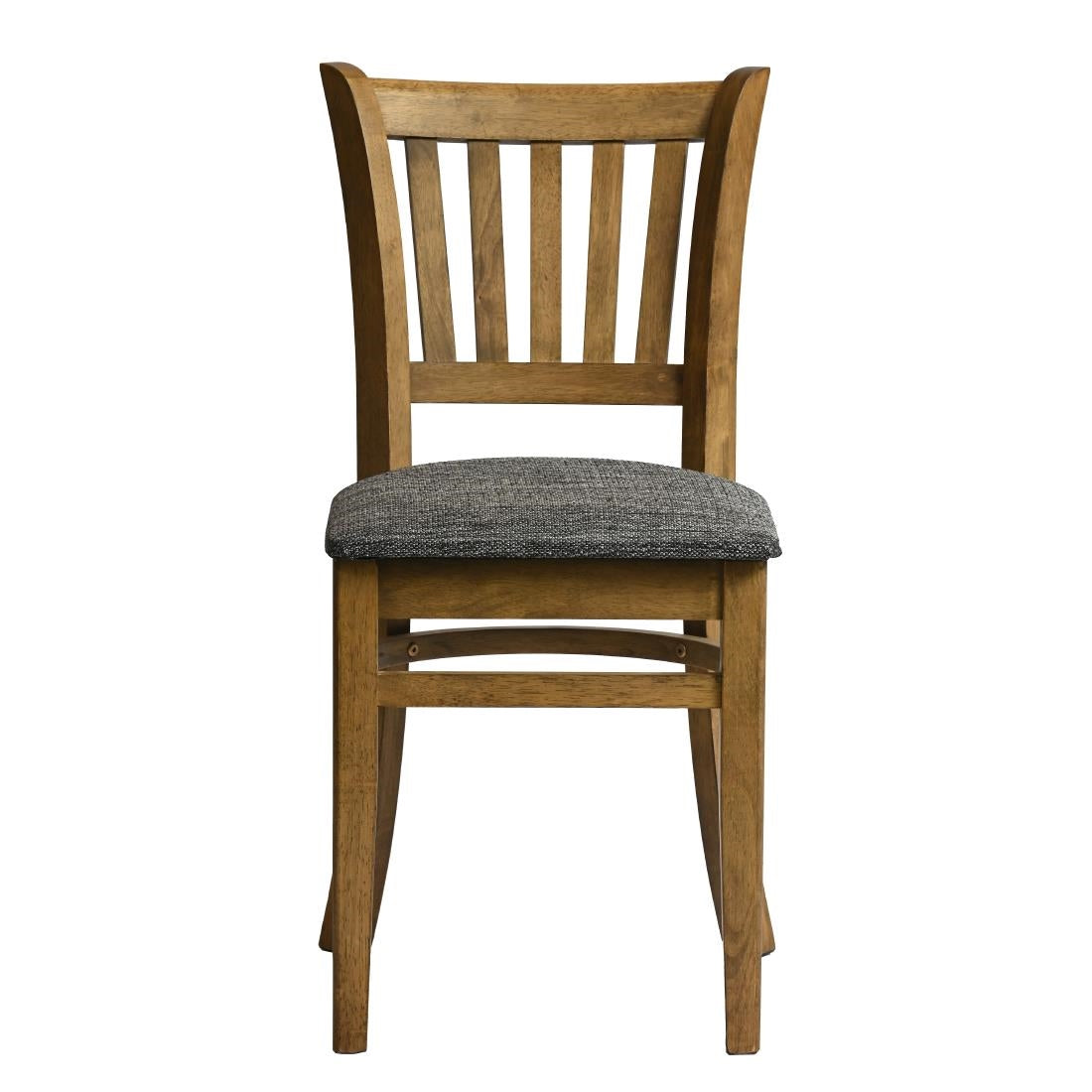 HX818 Manhattan Dining Chair in Weathered Oak with Shetland Smoke Seat (Pack of 2)