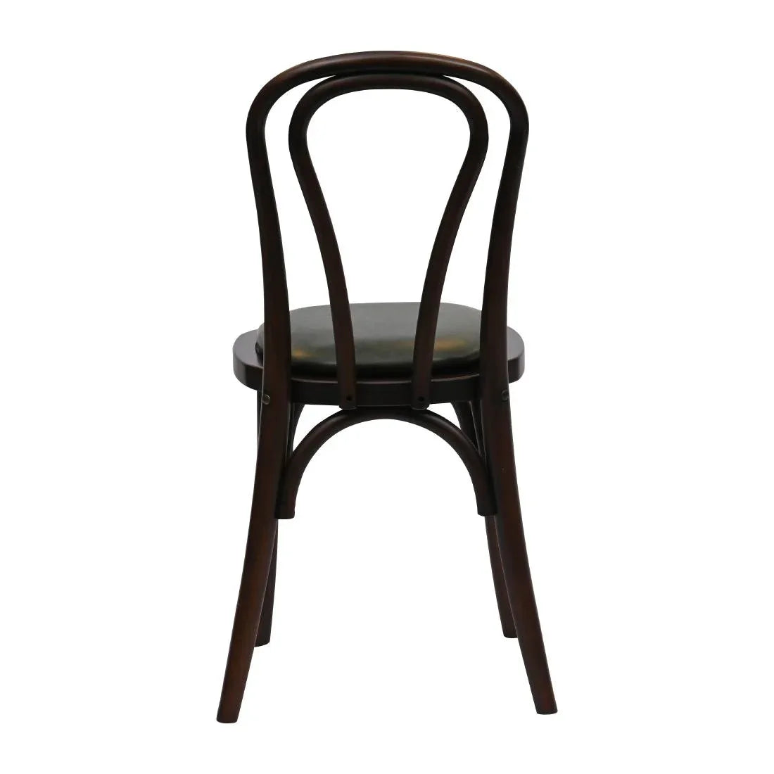 HX824 Hoop Back Dining Chair in Dark Walnut with Bison Cedar Seat (Pack of 2)