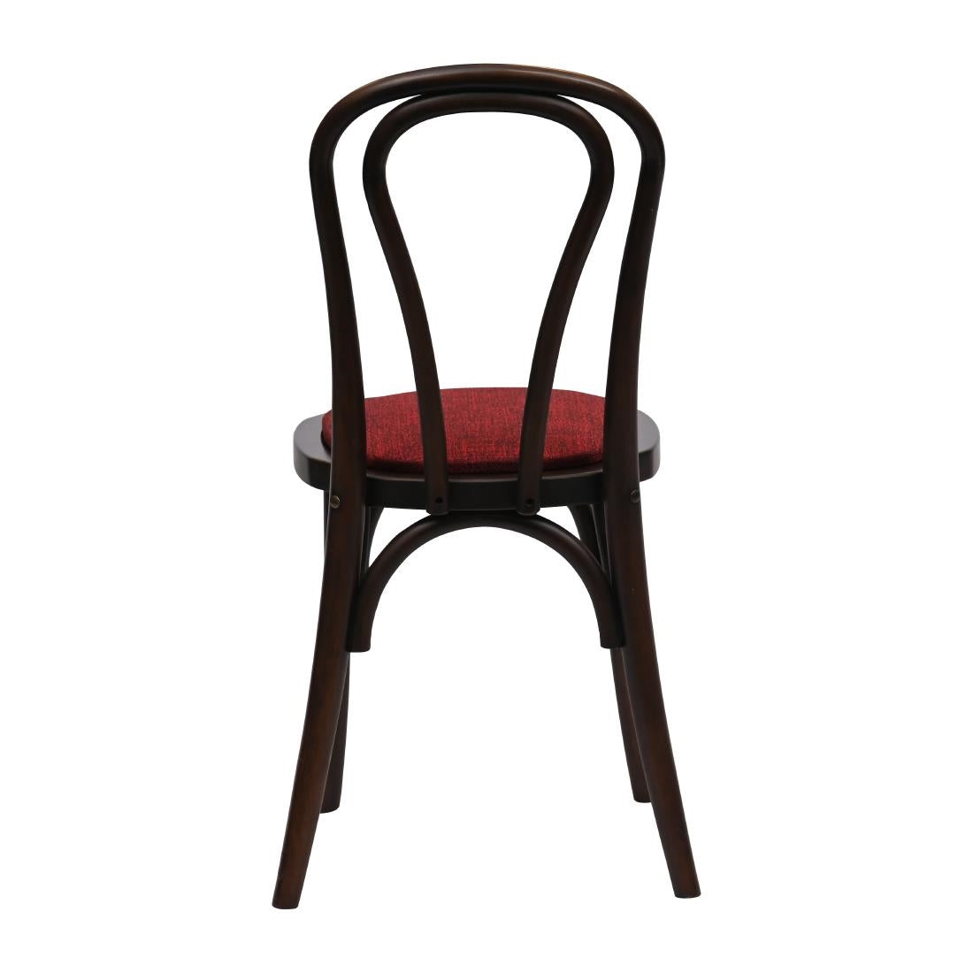 HX827 Hoop Back Dining Chair in Dark Walnut with Shetland Scarlett Seat (Pack of 2)