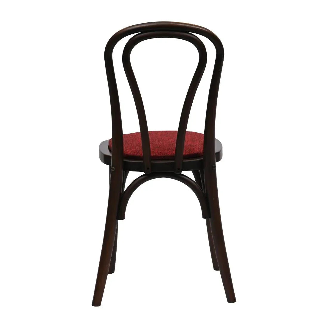 HX827 Hoop Back Dining Chair in Dark Walnut with Shetland Scarlett Seat (Pack of 2)