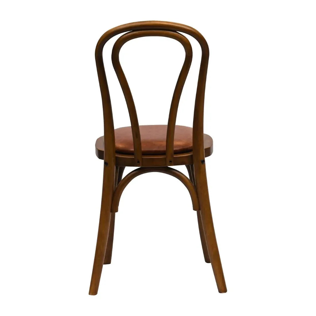 HX829 Hoop Back Dining Chair in Weathered Oak with Bison Tan Seat (Pack of 2)
