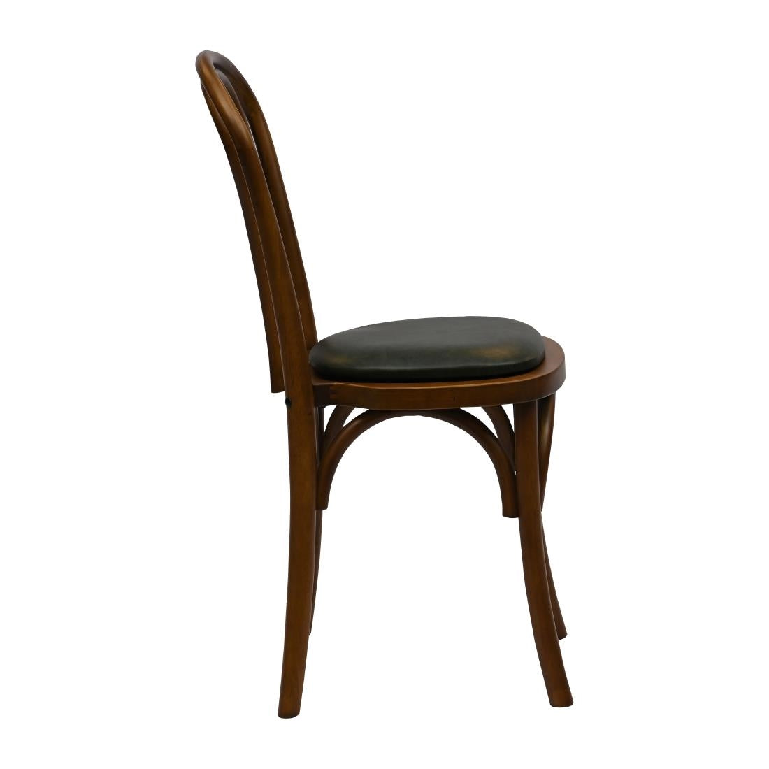 HX831 Hoop Back Dining Chair in Weathered Oak with Bison Cedar Seat (Pack of 2)