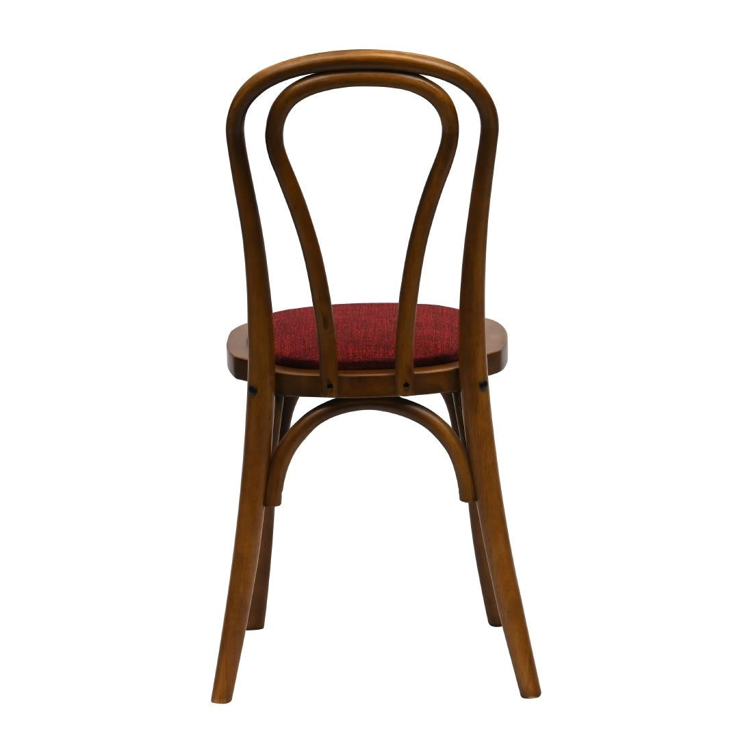HX834 Hoop Back Dining Chair in Weathered Oak with Shetland Scarlett Seat (Pack of 2)