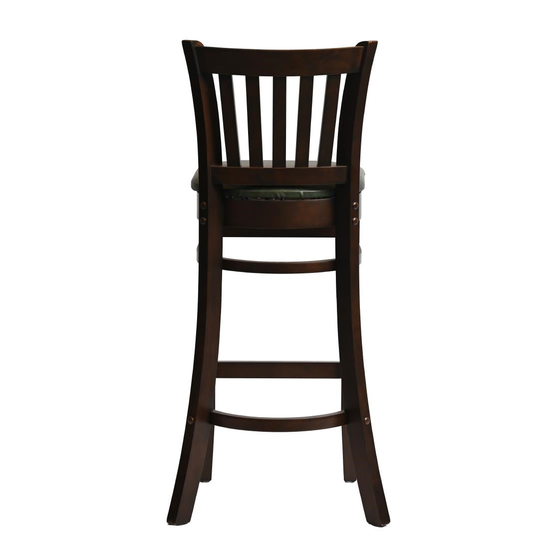 HX852 Manhattan Bar Chair in Dark Walnut with Bison Cedar Seat