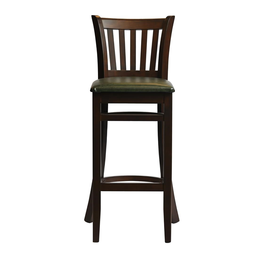 HX852 Manhattan Bar Chair in Dark Walnut with Bison Cedar Seat