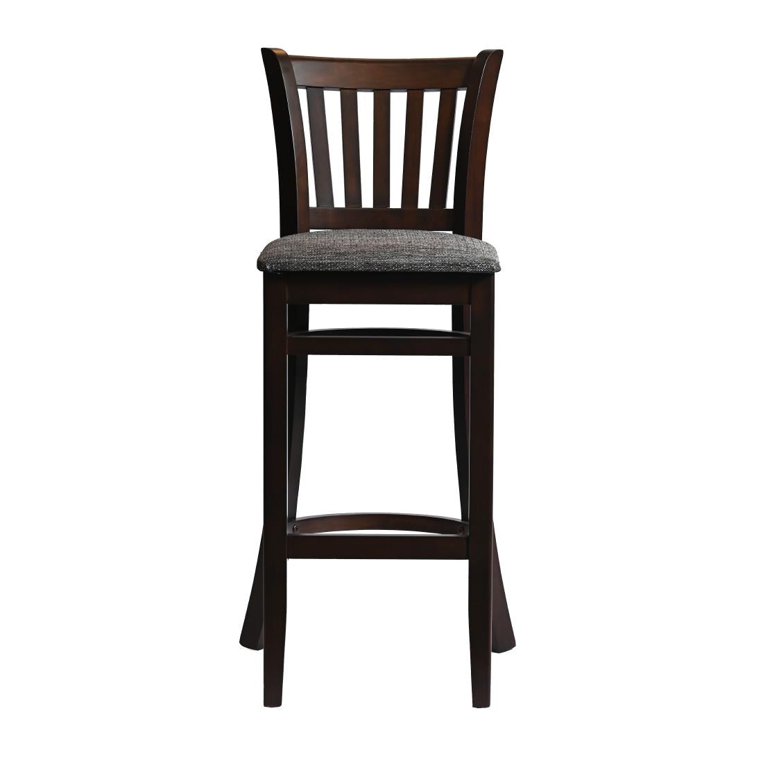 HX853 Manhattan Bar Chair in Dark Walnut with Shetland Smoke Seat