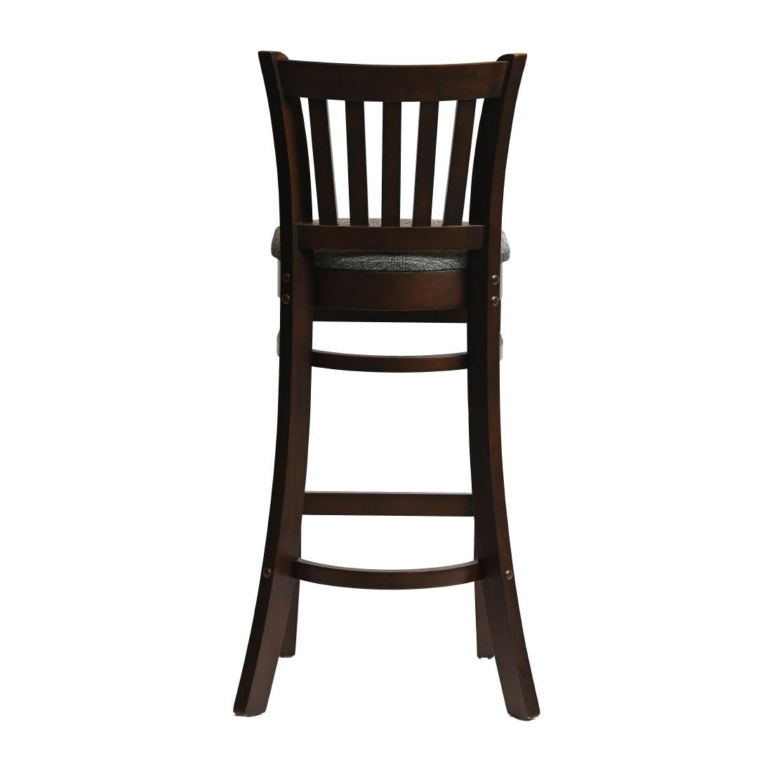 HX853 Manhattan Bar Chair in Dark Walnut with Shetland Smoke Seat