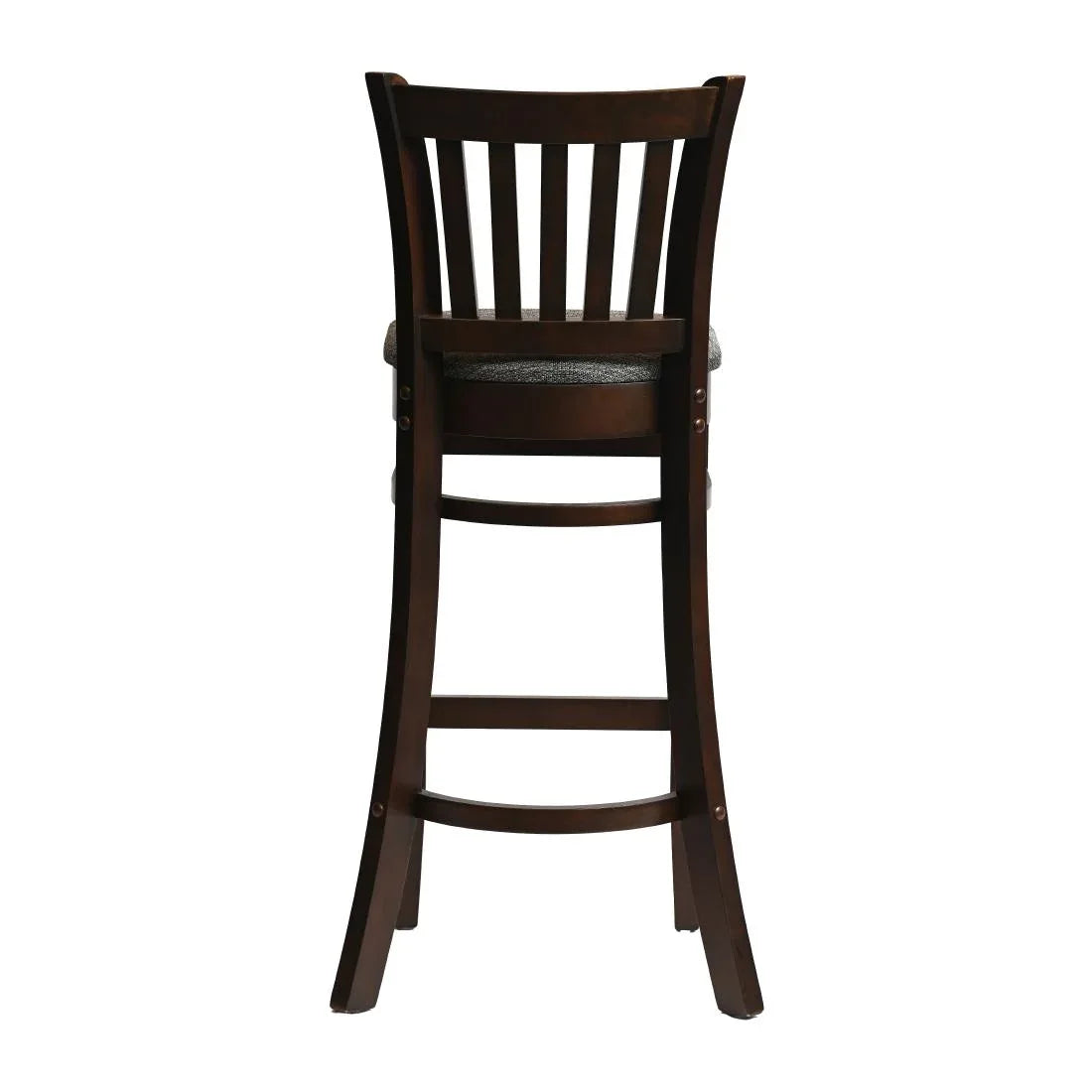 HX853 Manhattan Bar Chair in Dark Walnut with Shetland Smoke Seat