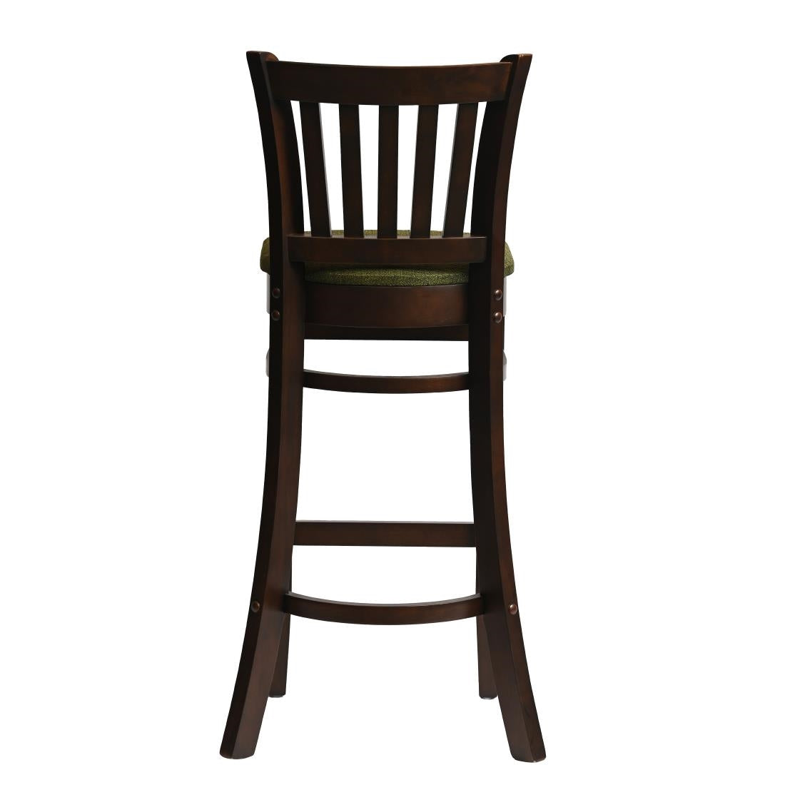 HX854 Manhattan Bar Chair in Dark Walnut with Shetland Forest Seat