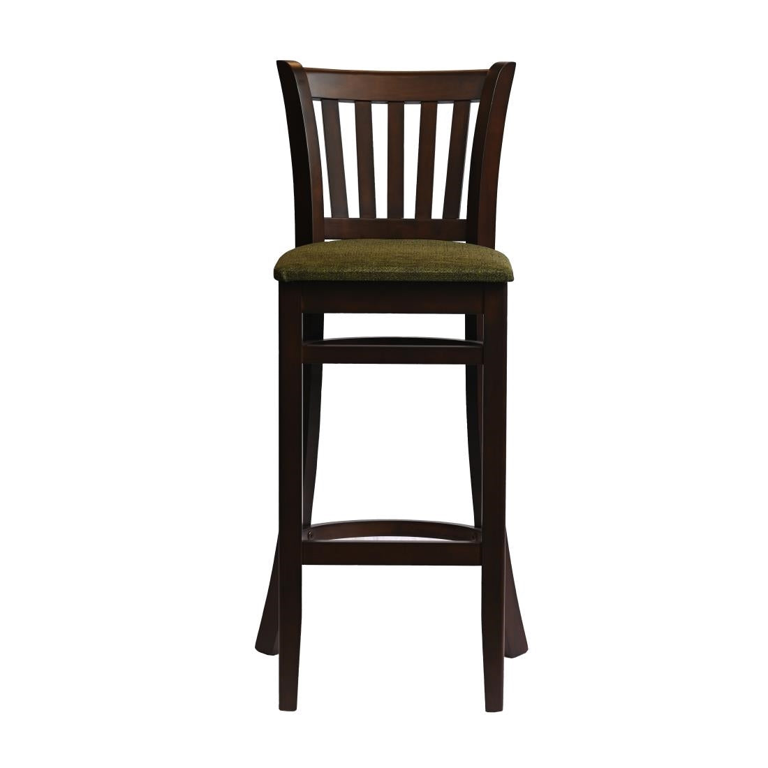 HX854 Manhattan Bar Chair in Dark Walnut with Shetland Forest Seat