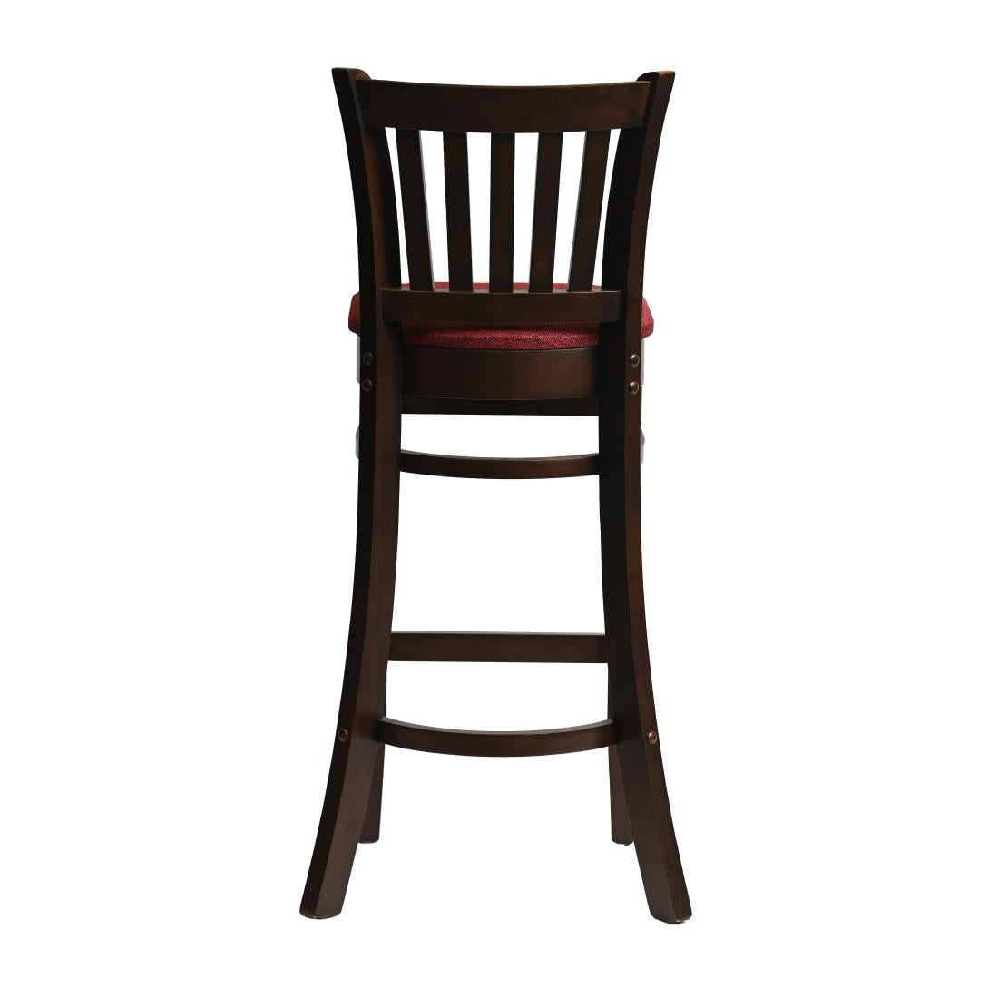 HX855 Manhattan Bar Chair in Dark Walnut with Shetland Scarlett Seat