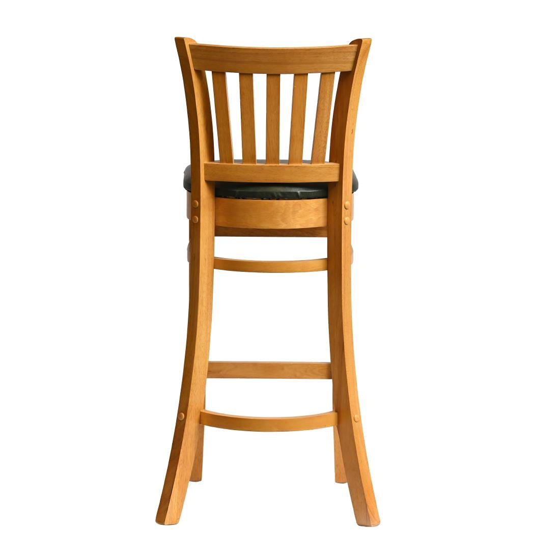 HX859 Manhattan Bar Chair in Soft Oak with Bison Cedar Seat