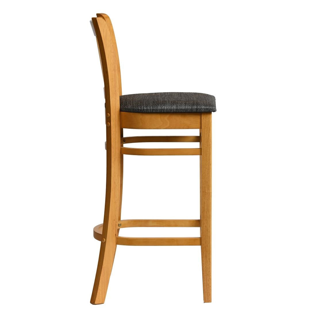 HX860 Manhattan Bar Chair in Soft Oak with Shetland Smoke Seat