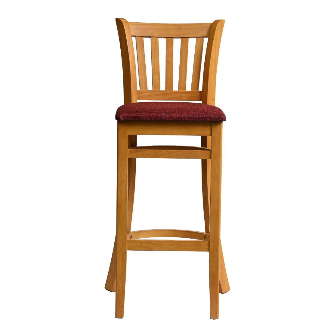 HX862 Manhattan Bar Chair in Soft Oak with Shetland Scarlett Seat
