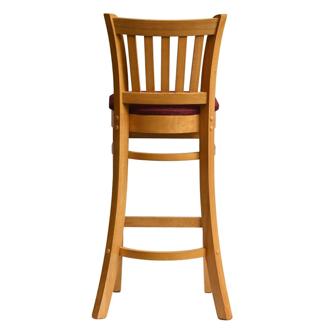 HX862 Manhattan Bar Chair in Soft Oak with Shetland Scarlett Seat