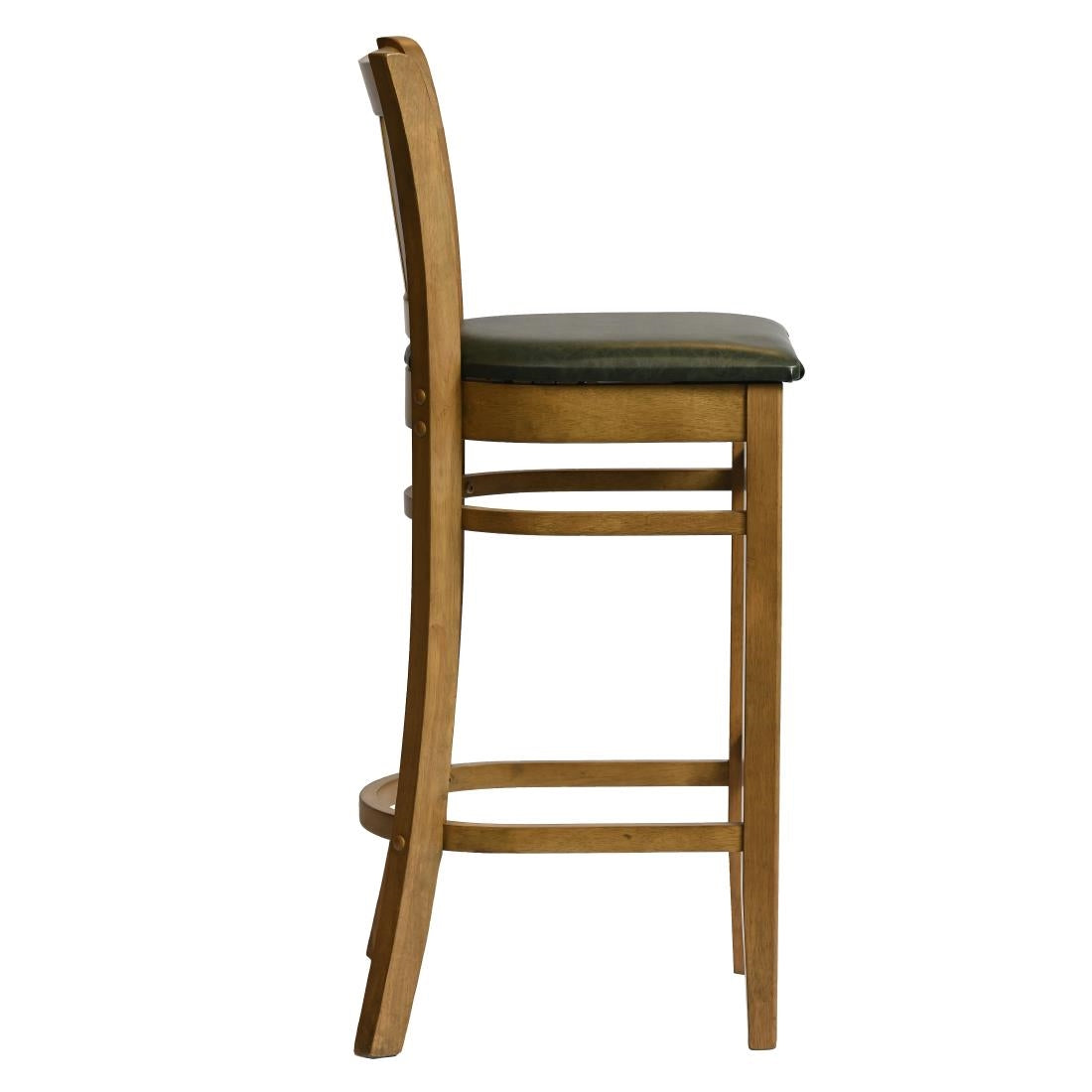 HX866 Manhattan Bar Chair in Weathered Oak with Bison Cedar Seat