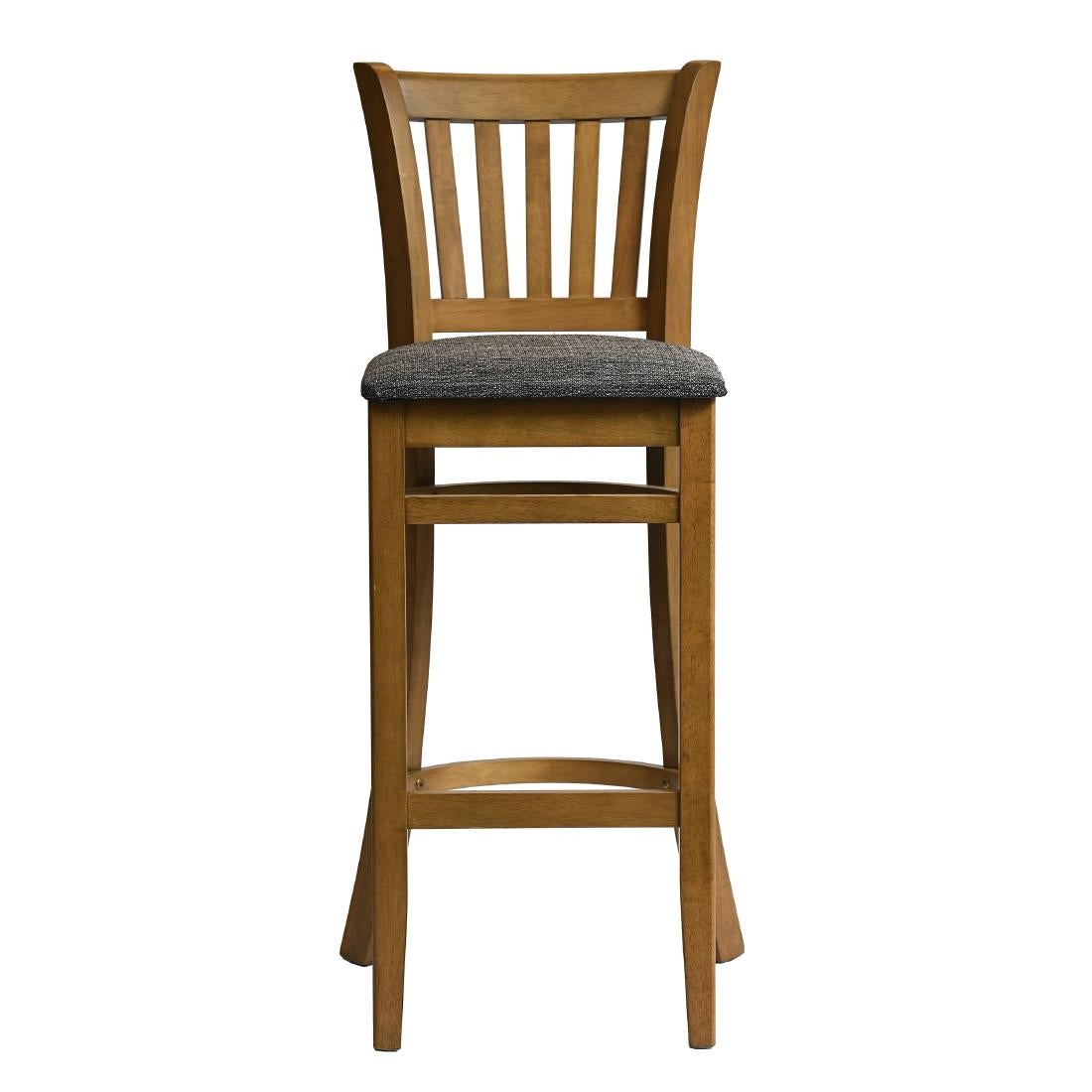 HX867 Manhattan Bar Chair in Weathered Oak with Shetland Smoke Seat