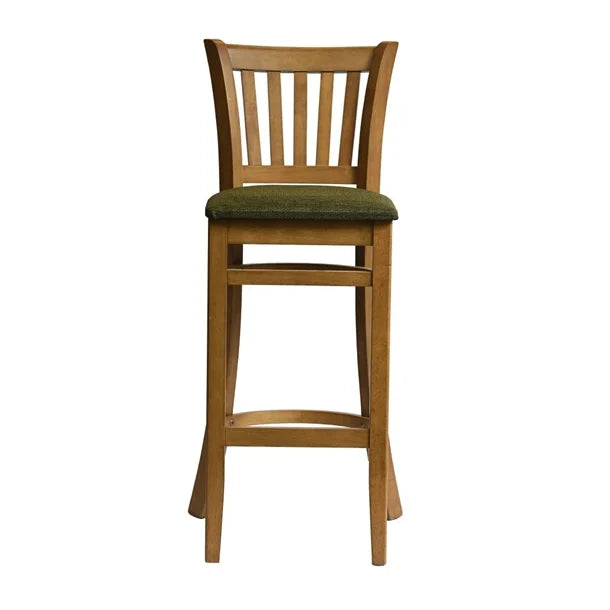 HX868 Manhattan Bar Chair in Weathered Oak with Shetland Forest Seat
