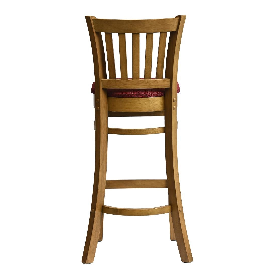 HX869 Manhattan Bar Chair in Weathered Oak with Shetland Scarlett Seat