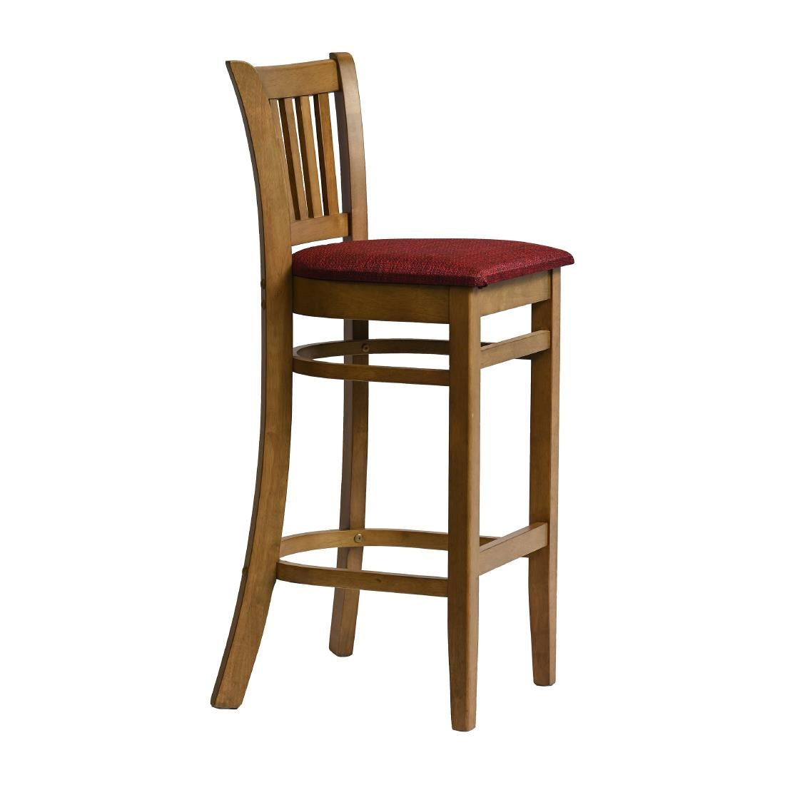 HX869 Manhattan Bar Chair in Weathered Oak with Shetland Scarlett Seat