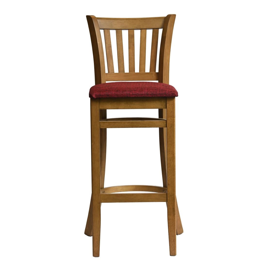 HX869 Manhattan Bar Chair in Weathered Oak with Shetland Scarlett Seat