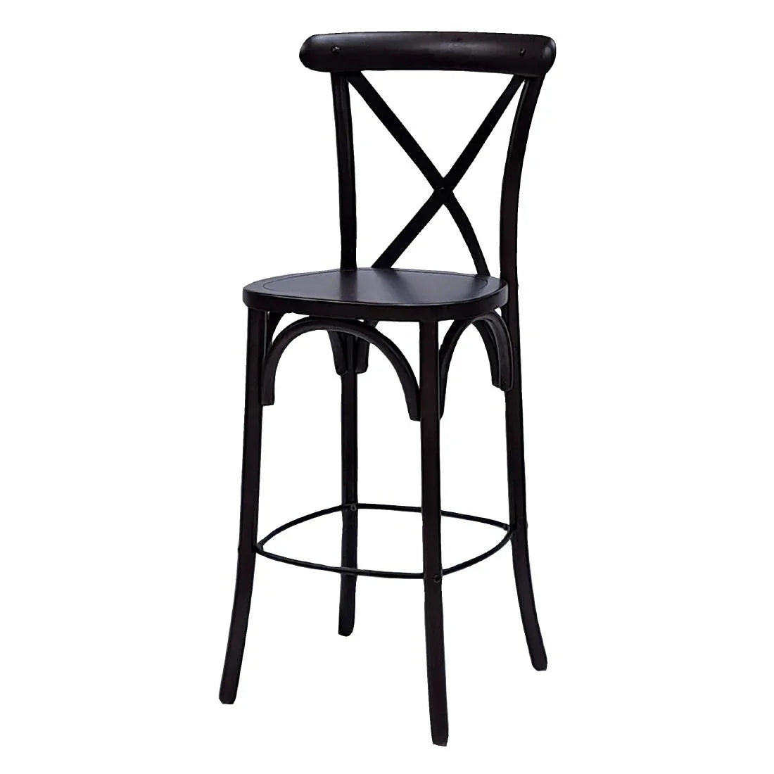 HX870 Bristol Bar Chair in Dark Walnut