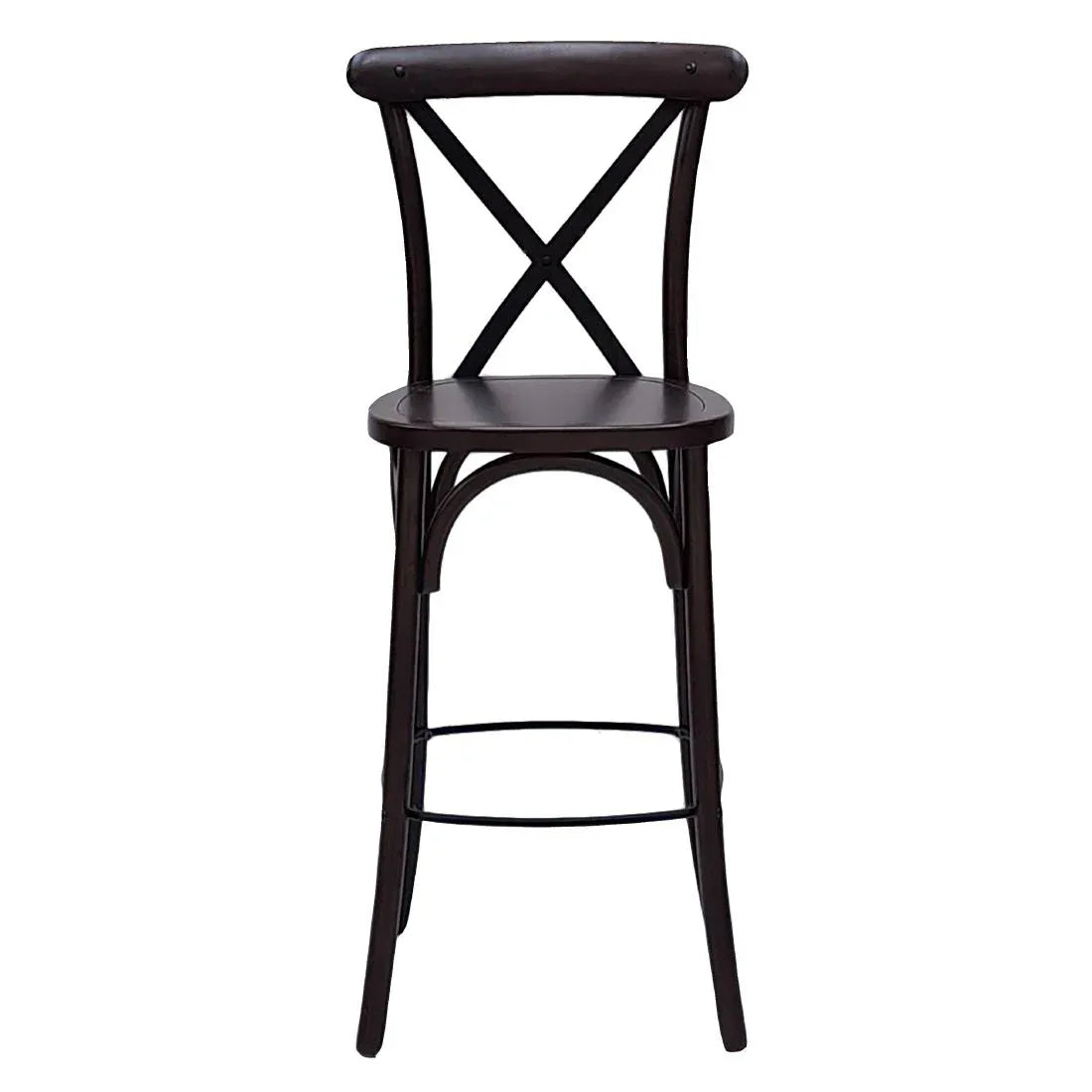HX870 Bristol Bar Chair in Dark Walnut