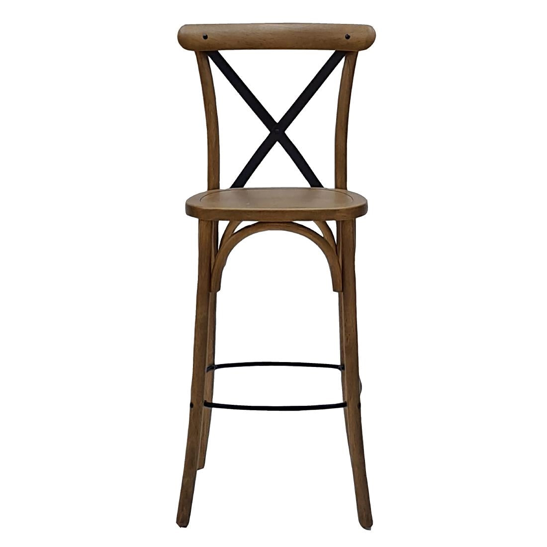 HX871 Bristol Bar Chair in Weathered Oak